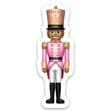 Light pink nutcracker sticker