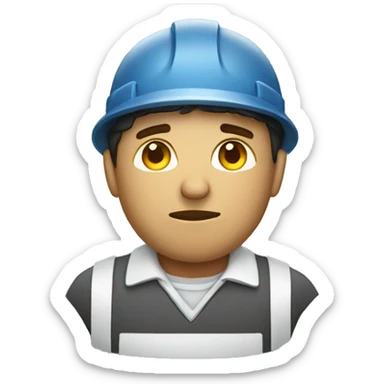 a sad frontend engineer sticker