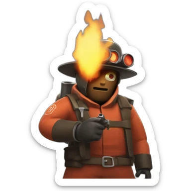 pyro from tf2 sticker