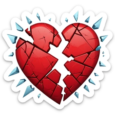 coeur brisé sticker