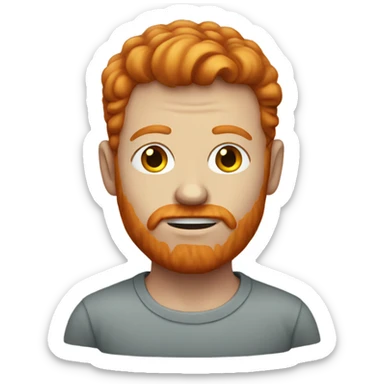 Ginger man with a black eye  sticker