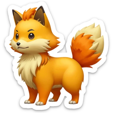 Bolthund-Pokémon (full body) sticker