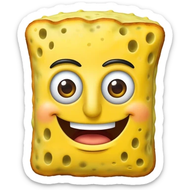 bob esponja siendo curs sticker