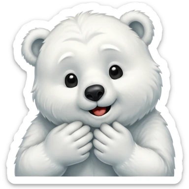 Has un oso polar dando un beso 😘 sticker