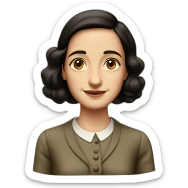 Anne frank sticker