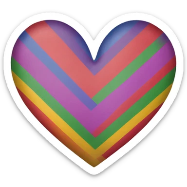 Lesbian flag heart sticker
