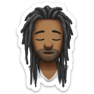 Sleep deprived dreadhead sticker