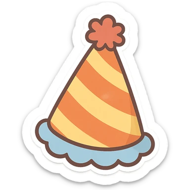 birthday hat sticker