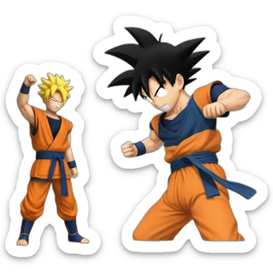 GOKU VS NARUTO sticker