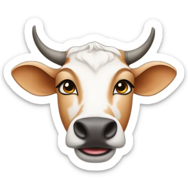 Indian Desi gir cow  sticker