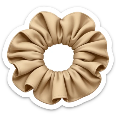 Beige scrunchie  sticker