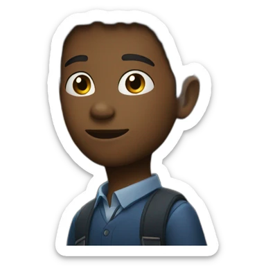 a schoolboy in the night sticker