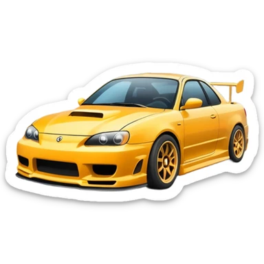 car drifitng on the road  pneu print sticker