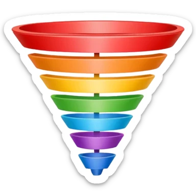 sales funnel 5 sticker