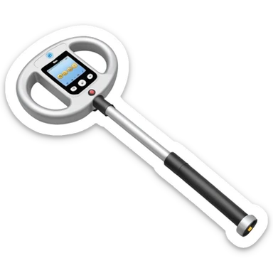 Hand-held metal detector
Security scanner
Handheld security wand
Metal detector wand sticker