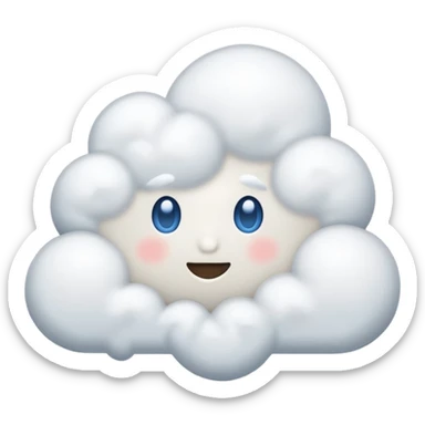 poudre blanche sticker