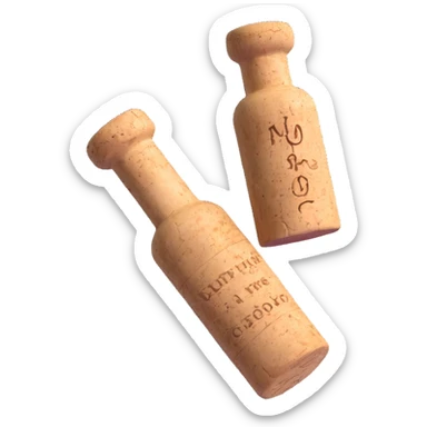 wine cork sticker