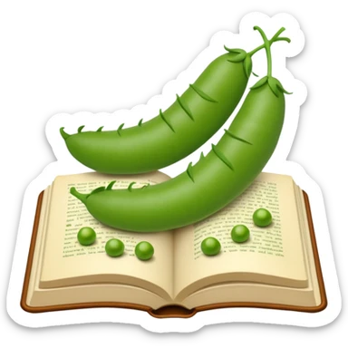 Book a teenie with some peas sticker