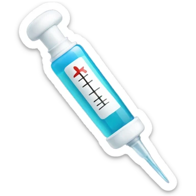 Insulin syringe  sticker
