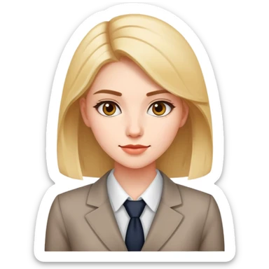 20-25 years business girl  sticker