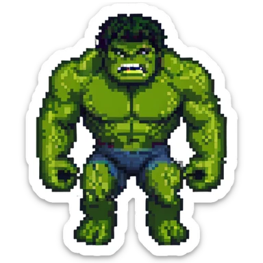super hero Hulk sticker