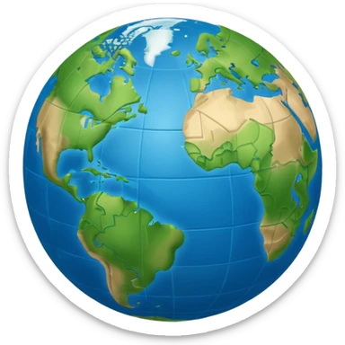 world globe emoji sticker