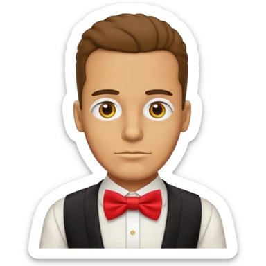 simpson guy, wearing egypt ancient custome, red bow tie sticker