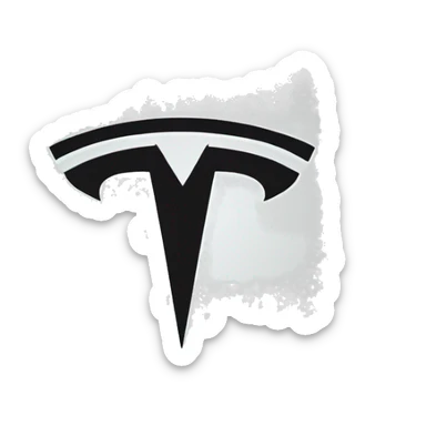 Tesla logo sticker