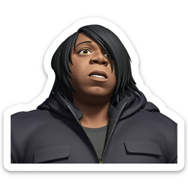 mysterious boy in jacket sticker