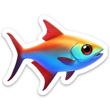 Neon tetra sticker