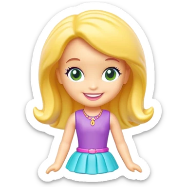 Polly Pocket doll sticker
