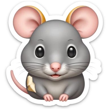 Funny cute mouse giving a side eye sticker