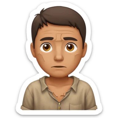 villager Torn shirt sticker