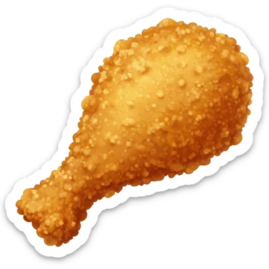 fried chicken leg sticker