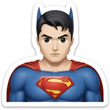 Half Batman hav Superman logo? sticker