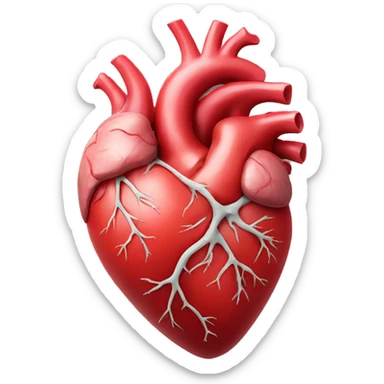 anatomical heart sticker