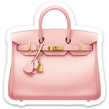 Light pink hermes birkin bag sticker