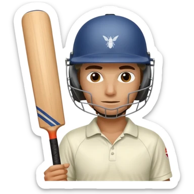 cricket batsman sticker