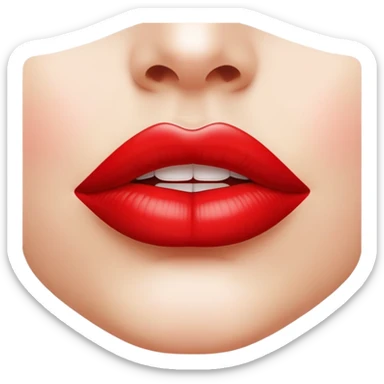 Woman lips sticker