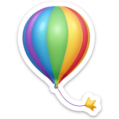 ballon string sticker