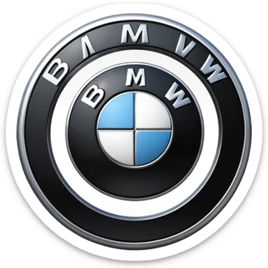 BMW Logo realistic no ai generated sticker