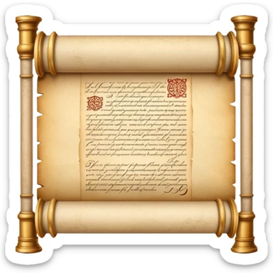 Old Scroll Marriage Contract sticker