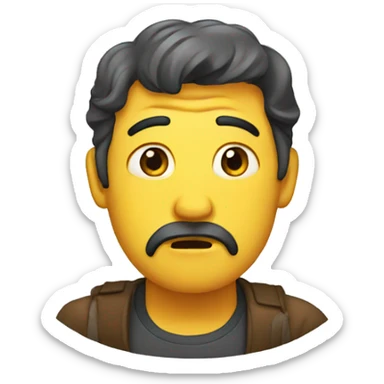 Concerned emoji sticker