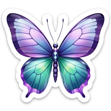 Fluorite butterfly sticker