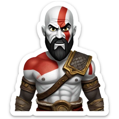 kratos god of war sticker