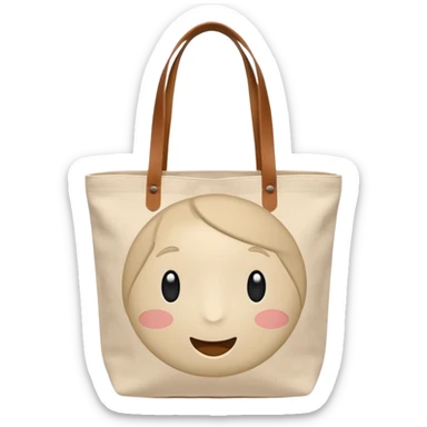 Organic tote bag sticker