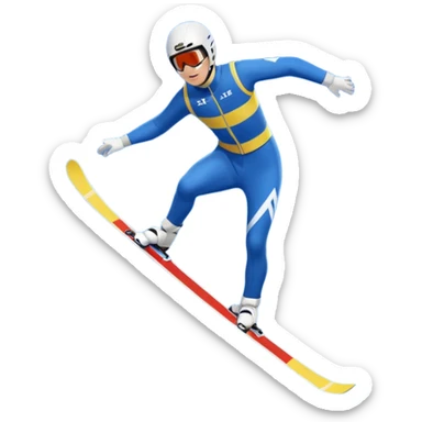 chce motikona skoczka narciarskiego jak w dsj2.pl z gry deluxe ski jump 2  sticker