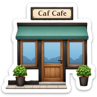 tienda por fuera de café ARUA sticker