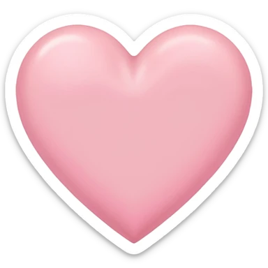 Pink pastel heart sticker
