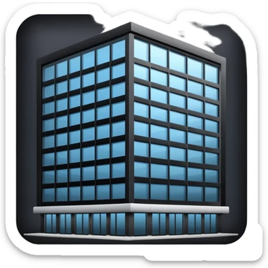 black company hq building sticker